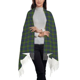 ScotsTee Shop Scottish Cameron of Lochiel Hunting Solf Tartan Plaid Tassel Winter Scarf