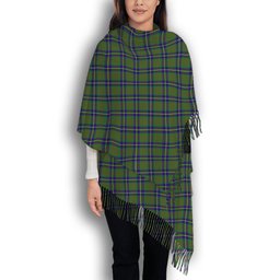 ScotsTee Shop Scottish Cameron of Lochiel Hunting Solf Tartan Plaid Tassel Winter Scarf