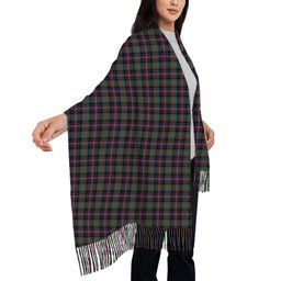 ScotsTee Shop Scottish Cameron Highlanders of Ottawa Solf Tartan Plaid Tassel Winter Scarf