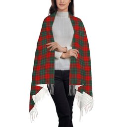 ScotsTee Shop Scottish Cumming Modern Solf Tartan Plaid Tassel Winter Scarf