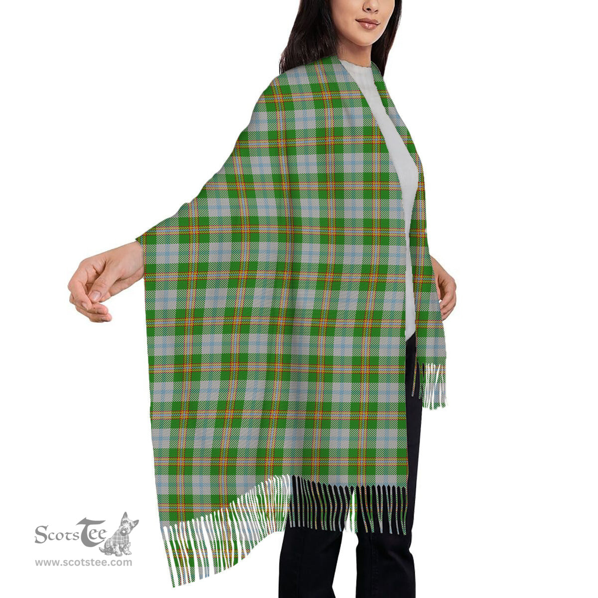 ScotsTee Shop Scottish Couper Dress Dalgleish 2 Solf Tartan Plaid Tassel Winter Scarf