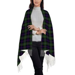 ScotsTee Shop Scottish Clark of Ulva Solf Tartan Plaid Tassel Winter Scarf