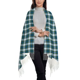 ScotsTee Shop Scottish Campbell Dress Ancient 02 Solf Tartan Plaid Tassel Winter Scarf
