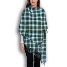 ScotsTee Shop Scottish Campbell Dress Ancient 02 Solf Tartan Plaid Tassel Winter Scarf
