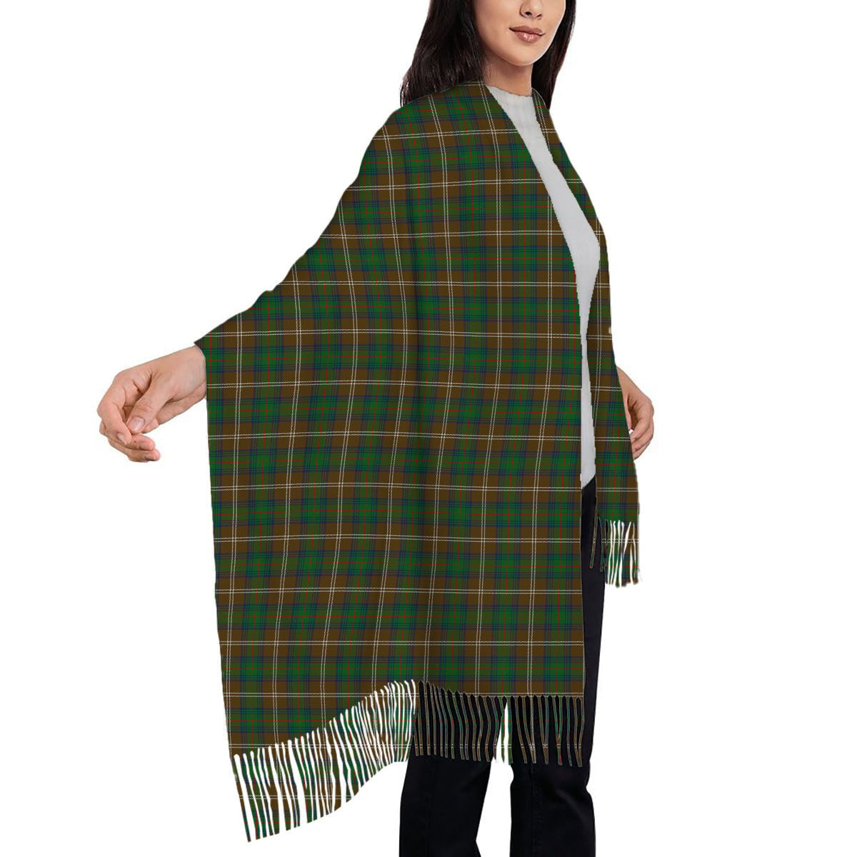 ScotsTee Shop Scottish Chisholm Hunting Solf Tartan Plaid Tassel Winter Scarf