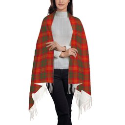 ScotsTee Shop Scottish Burns (Burns 1930) Modern Solf Tartan Plaid Tassel Winter Scarf