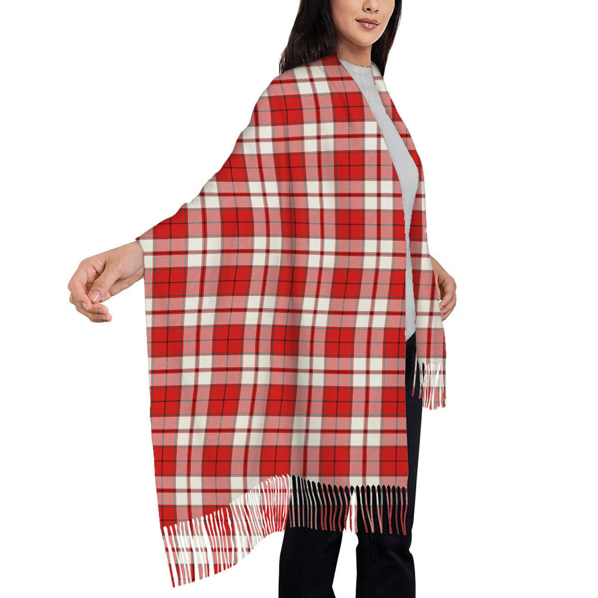 ScotsTee Shop Scottish Cameron Hose Modern Solf Tartan Plaid Tassel Winter Scarf