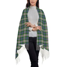 ScotsTee Shop Scottish Coulter Dress Solf Tartan Plaid Tassel Winter Scarf