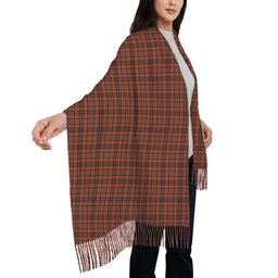 ScotsTee Shop Scottish Cumming Hunting Weathered Solf Tartan Plaid Tassel Winter Scarf
