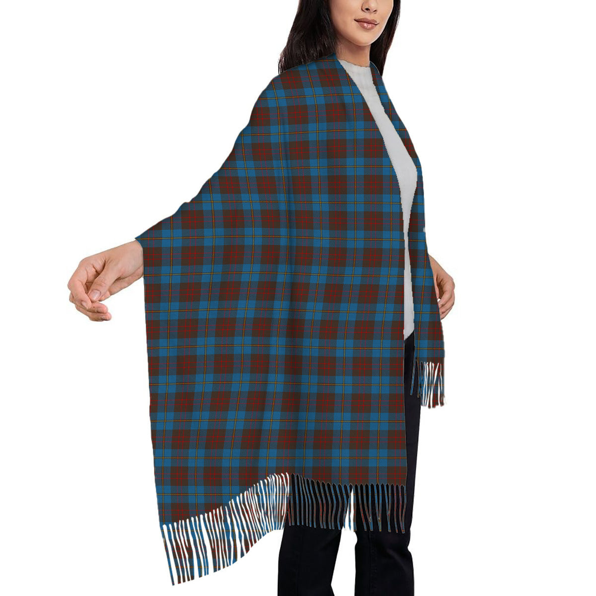 ScotsTee Shop Scottish Cameron Hunting Solf Tartan Plaid Tassel Winter Scarf