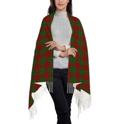ScotsTee Shop Scottish Cumming 1850 2 Solf Tartan Plaid Tassel Winter Scarf