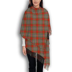 ScotsTee Shop Scottish Chattan Chief Ancient Solf Tartan Plaid Tassel Winter Scarf