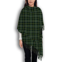 ScotsTee Shop Scottish Connell Hunting Solf Tartan Plaid Tassel Winter Scarf