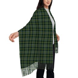 ScotsTee Shop Scottish Connell Hunting Solf Tartan Plaid Tassel Winter Scarf