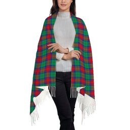 ScotsTee Shop Scottish Cranstoun Dress Modern Solf Tartan Plaid Tassel Winter Scarf