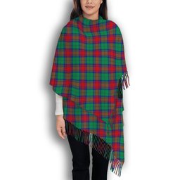 ScotsTee Shop Scottish Cranstoun Dress Modern Solf Tartan Plaid Tassel Winter Scarf