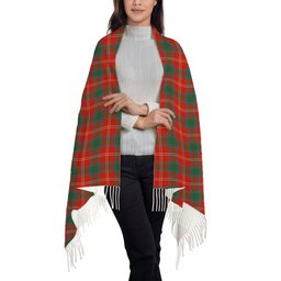 ScotsTee Shop Scottish Chisholm of Strathglass Ancient Solf Tartan Plaid Tassel Winter Scarf