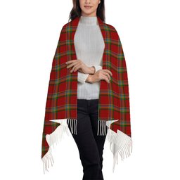 ScotsTee Shop Scottish Crubin Plaid MacPherson Solf Tartan Plaid Tassel Winter Scarf