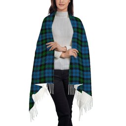 ScotsTee Shop Scottish Campbell of Glenlyon Solf Tartan Plaid Tassel Winter Scarf
