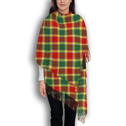 ScotsTee Shop Scottish Gibbs Modern Solf Tartan Plaid Tassel Winter Scarf