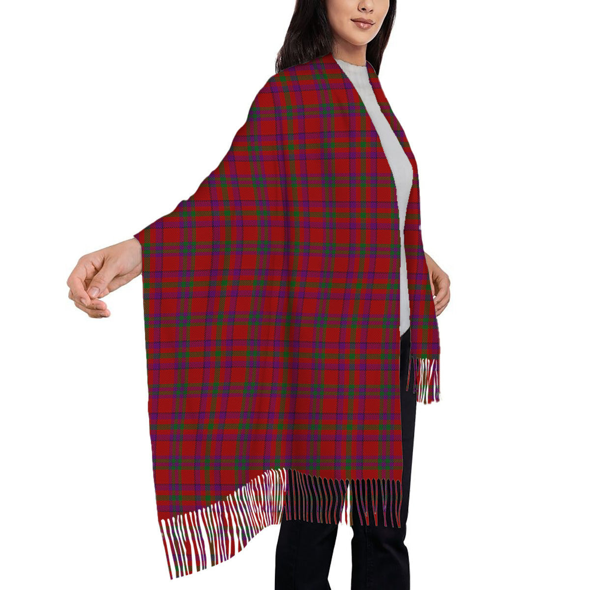 ScotsTee Shop Scottish Fiddes 3 Solf Tartan Plaid Tassel Winter Scarf