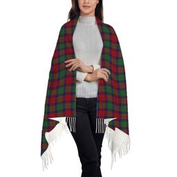 ScotsTee Shop Scottish Fraser of Altyre Modern Solf Tartan Plaid Tassel Winter Scarf