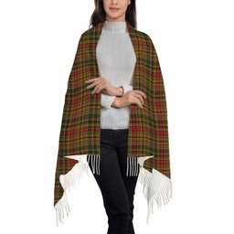 ScotsTee Shop Scottish Drummond of Strathallan Solf Tartan Plaid Tassel Winter Scarf