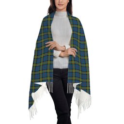 ScotsTee Shop Scottish Dalrymple M of Oxenfoord Solf Tartan Plaid Tassel Winter Scarf