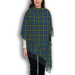 ScotsTee Shop Scottish Dalrymple M of Oxenfoord Solf Tartan Plaid Tassel Winter Scarf