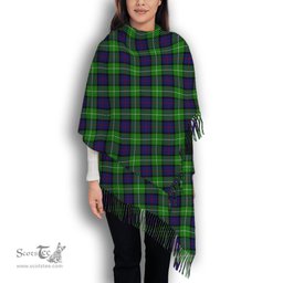 ScotsTee Shop Scottish Davidson of Tulloch Solf Tartan Plaid Tassel Winter Scarf