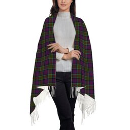 ScotsTee Shop Scottish Donald of Clan Ranald Modern Solf Tartan Plaid Tassel Winter Scarf
