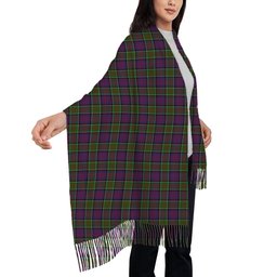 ScotsTee Shop Scottish Donald of Clan Ranald Modern Solf Tartan Plaid Tassel Winter Scarf