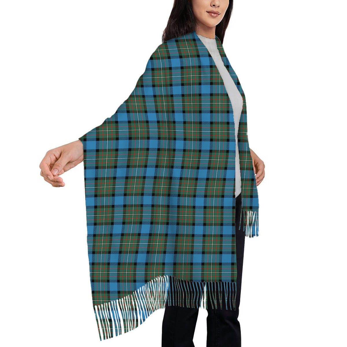 ScotsTee Shop Scottish Fergusson Ancient Solf Tartan Plaid Tassel Winter Scarf