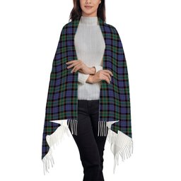 ScotsTee Shop Scottish Fletcher Modern Solf Tartan Plaid Tassel Winter Scarf