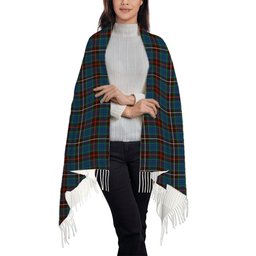ScotsTee Shop Scottish Fraser Hunting Ancient Solf Tartan Plaid Tassel Winter Scarf