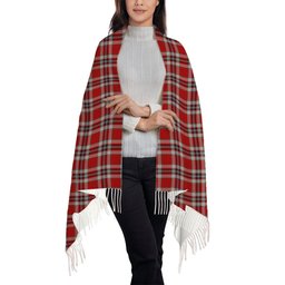ScotsTee Shop Scottish Drummond of Perth Dress Solf Tartan Plaid Tassel Winter Scarf