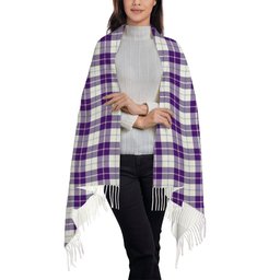 ScotsTee Shop Scottish Dunlop Dress Modern Solf Tartan Plaid Tassel Winter Scarf