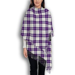 ScotsTee Shop Scottish Dunlop Dress Modern Solf Tartan Plaid Tassel Winter Scarf