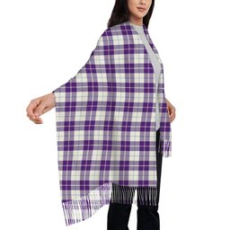 ScotsTee Shop Scottish Dunlop Dress Modern Solf Tartan Plaid Tassel Winter Scarf