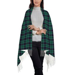 ScotsTee Shop Scottish Duncan Modern Clan Solf Tartan Plaid Tassel Winter Scarf