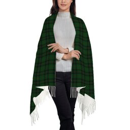 ScotsTee Shop Scottish Forbes 1842 Solf Tartan Plaid Tassel Winter Scarf