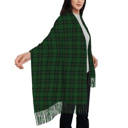 ScotsTee Shop Scottish Forbes 1842 Solf Tartan Plaid Tassel Winter Scarf