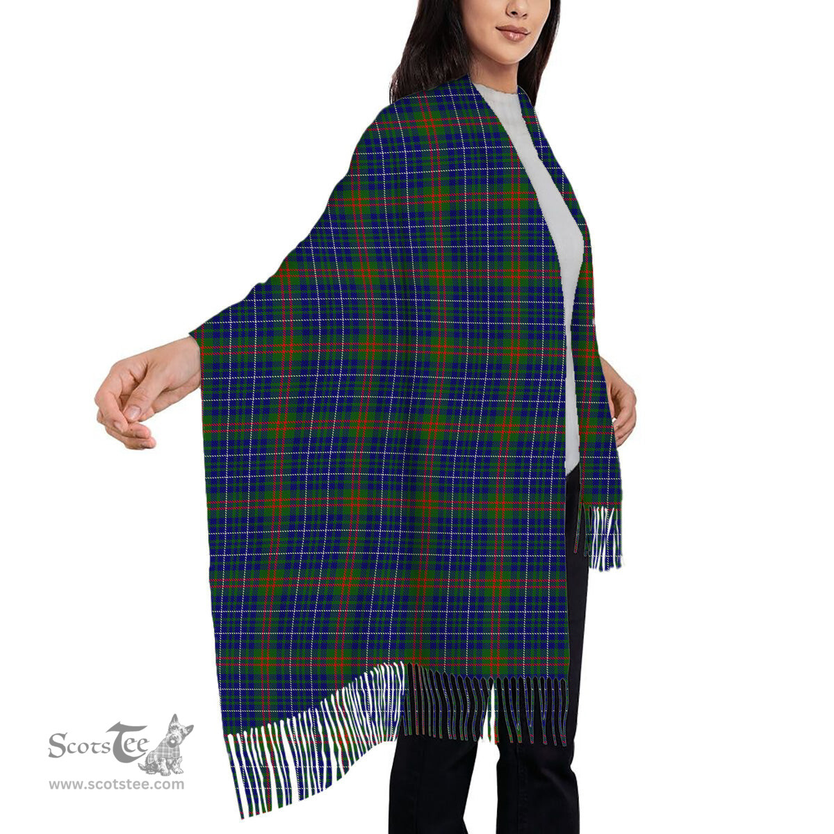 ScotsTee Shop Scottish Edmonstone of Duntreath Solf Tartan Plaid Tassel Winter Scarf