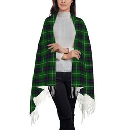 ScotsTee Shop Scottish Donald of The Isles Solf Tartan Plaid Tassel Winter Scarf