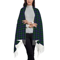 ScotsTee Shop Scottish Davidson of Tulloch 2 Solf Tartan Plaid Tassel Winter Scarf