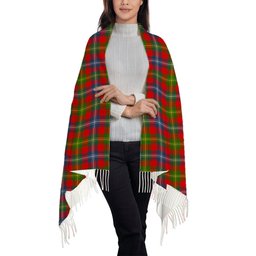 ScotsTee Shop Scottish Forrester Modern Solf Tartan Plaid Tassel Winter Scarf