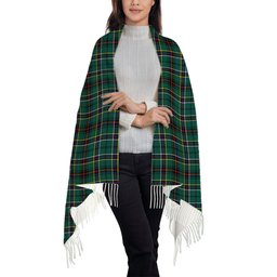 ScotsTee Shop Scottish Duncan of Sketraw Modern Solf Tartan Plaid Tassel Winter Scarf