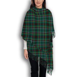 ScotsTee Shop Scottish Duncan of Sketraw Modern Solf Tartan Plaid Tassel Winter Scarf