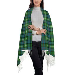 ScotsTee Shop Scottish Davidson of Tulloch Ancient Solf Tartan Plaid Tassel Winter Scarf