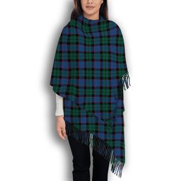 ScotsTee Shop Scottish Ferguson of Balquhidder Modern Solf Tartan Plaid Tassel Winter Scarf